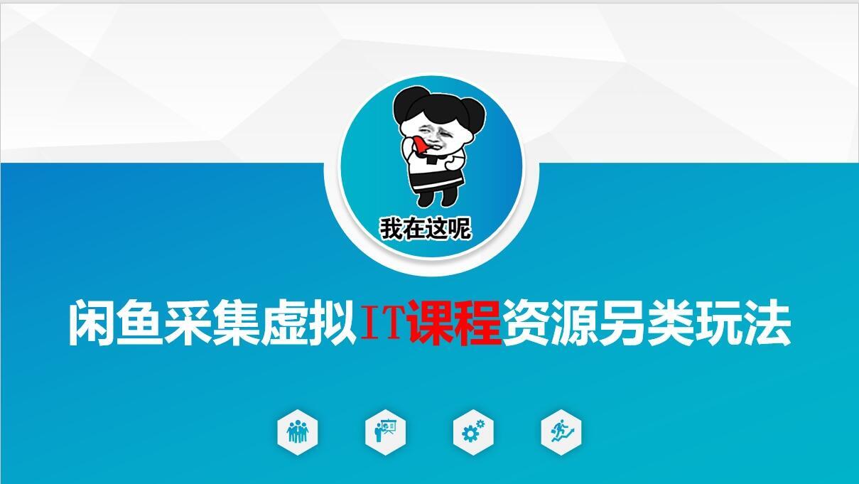 闲鱼采集虚拟IT课程资源另类玩法-不二云端